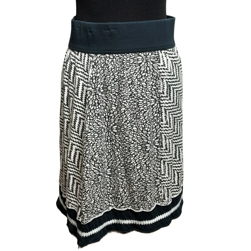 PrAna Skirt SZ S Black Casual Women’s Skirt Organic Cotton Spandex Granola Gorp